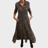 Ludovica | Vestito Midi Fluido con Stampa