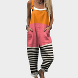 Martina | Mono Spalline Color Block con Strisce Comodo