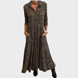 Ludovica | Vestito Midi Fluido con Stampa