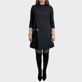 Veronica | Vestito Plissettato con Catena