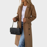 Gina | Cappotto Lungo con Rever e Bottoni