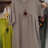 Anna | Vestito in cotone e lino