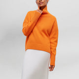 Rachele | Maglione Caldo e Raffinato con Collo Alto