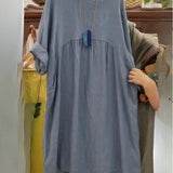 Anna | Vestito in cotone e lino