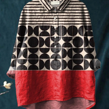 Maddalena | Camicia Casual da Donna con Motivo Geometrico