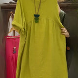 Anna | Vestito in cotone e lino