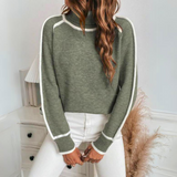 Bianca | Maglione elegante con collo alto
