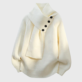 Ludovica | Maglione Elegante con Collo a Sciarpa