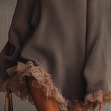 Irene | Abito in maglia con volant — morbido, caldo e romantico.