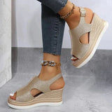 Alessandra – Sandali con zeppa rilassati