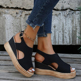 Alessandra – Sandali con zeppa rilassati