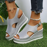 Alessandra – Sandali con zeppa rilassati
