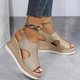 Alessandra – Sandali con zeppa rilassati