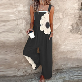 Arianna | Mono Stampato con Spalline e Fiori Comodo
