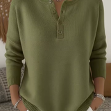 Teresa | Maglione Elegante con Scollatura a Bottoni