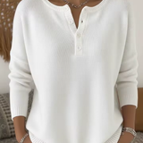 Teresa | Maglione Elegante con Scollatura a Bottoni
