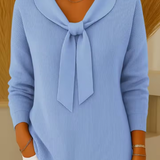 Ambra | Maglione Morbido con Fiocco Elegante