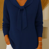 Ambra | Maglione Morbido con Fiocco Elegante