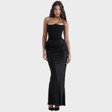 Giorgia | Vestito in Satin con Top Incorporato