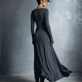 Cristina | Vestito midi con nodo laterale