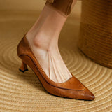Scarpe con Tacco Alto in Vera Pelle Belle