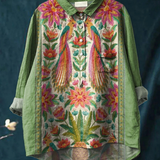 Elena | Maglietta Casual in Stile Vintage con Motivo Floreale da Donna