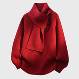 Ludovica | Maglione Elegante con Collo a Sciarpa