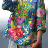 Camilla | Camicia Casual con Stampa Floreale Vintage da Donna