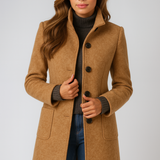 Tereza - Cappotto elegante con collo alto