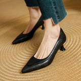 Scarpe con Tacco Alto in Vera Pelle Belle