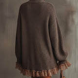 Irene | Abito in maglia con volant — morbido, caldo e romantico.