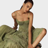 Camilla | Vestito Midi Flare Plissettato