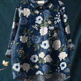 Serena | Camicia Casual con Stampa Floreale Artistica