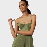 Camilla | Vestito Midi Flare Plissettato