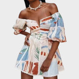 Bianca | Minidress con fiori