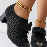 Scarpe con Tacco Vivienne con Fiocco