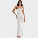 Giorgia | Vestito in Satin con Top Incorporato