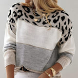 Isabella | Maglione Casual con Stampa Leopardata