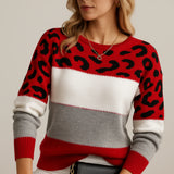 Isabella | Maglione Casual con Stampa Leopardata
