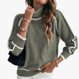 Bianca | Maglione elegante con collo alto