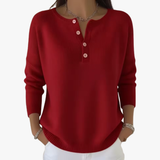 Teresa | Maglione Elegante con Scollatura a Bottoni