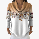 Flavia | Maglione floreale con collo morbido