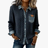 Irene | Maglione con Dettagli in Denim