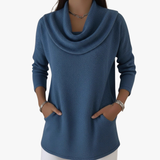 Silvia | Maglione Morbido con Collo Cadente