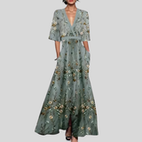 Alma | Abito Lungo Elegante con Fiori