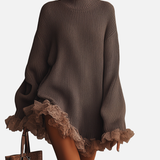 Irene | Abito in maglia con volant — morbido, caldo e romantico.