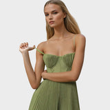 Camilla | Vestito Midi Flare Plissettato