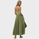 Camilla | Vestito Midi Flare Plissettato