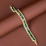 Bracciale Dorato e Verde