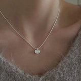 Collana Classica con Ciondolo Unico in Argento